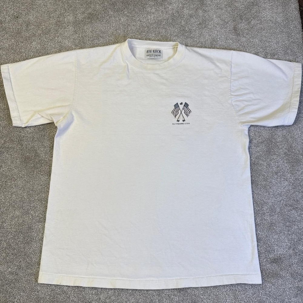 Vintage Rock Flies and Rods Forever Fly Fishing T-Shirt Medium Made in USA